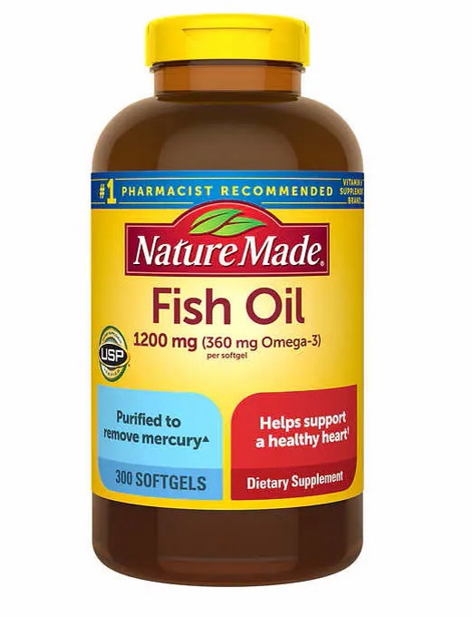 Nature Made Fish Oil 1200 mg, 300 Softgels